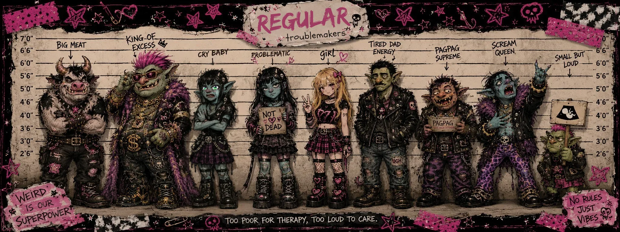 Exhibit D regular troublemakers banner