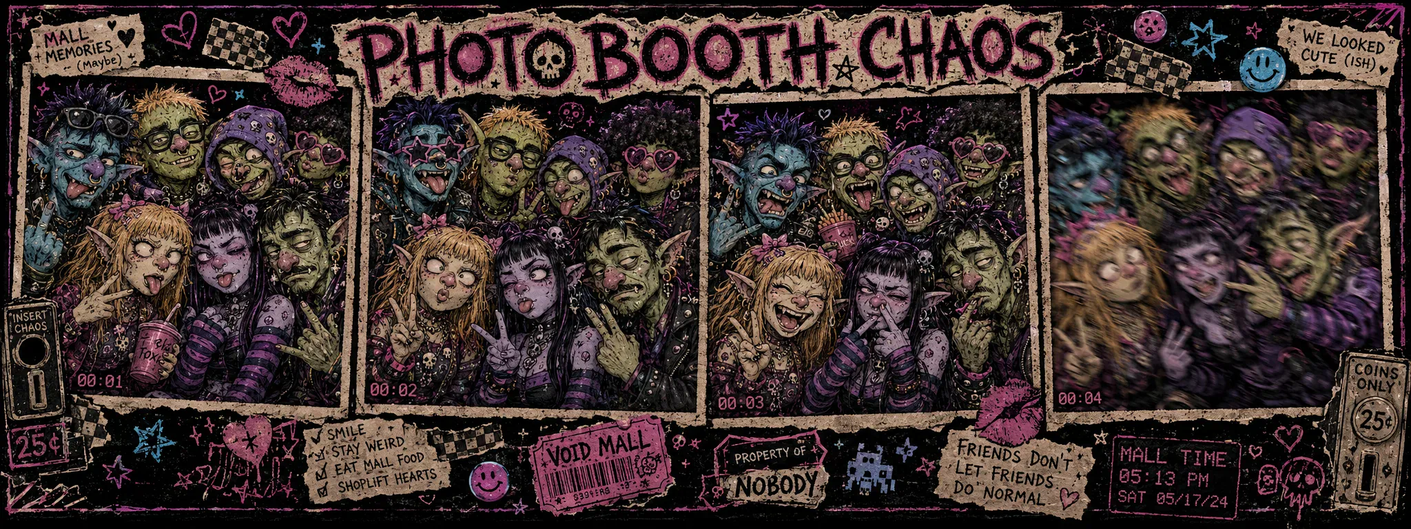 Photo booth chaos